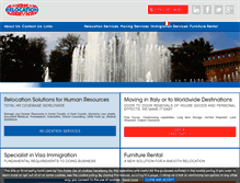 Tablet Screenshot of italyrelocation.com
